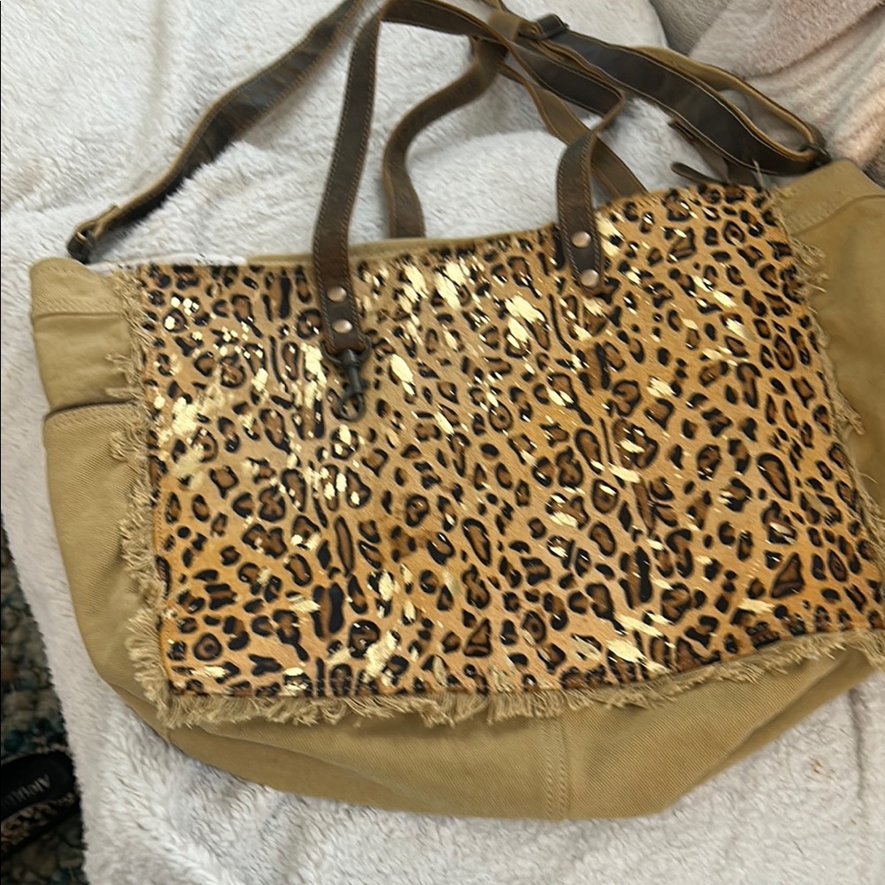 Myra bag-Leopard Print Tote Bag